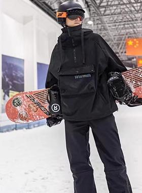 长白山西坡滑雪服租赁/黑色WARMTH套装/大码/雪服+雪镜+护具+手套