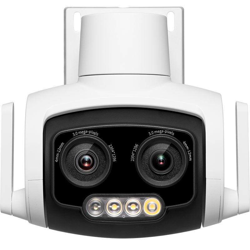 tp-link tl-ipc637双目变焦版室外全彩300万无线网络摄像头监控器