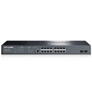 SG3218PE 普聯TP LINK 18口千兆Web網管型POE交換機光口插sfp光模塊2光16電光纖分線分流大功率POE供電器