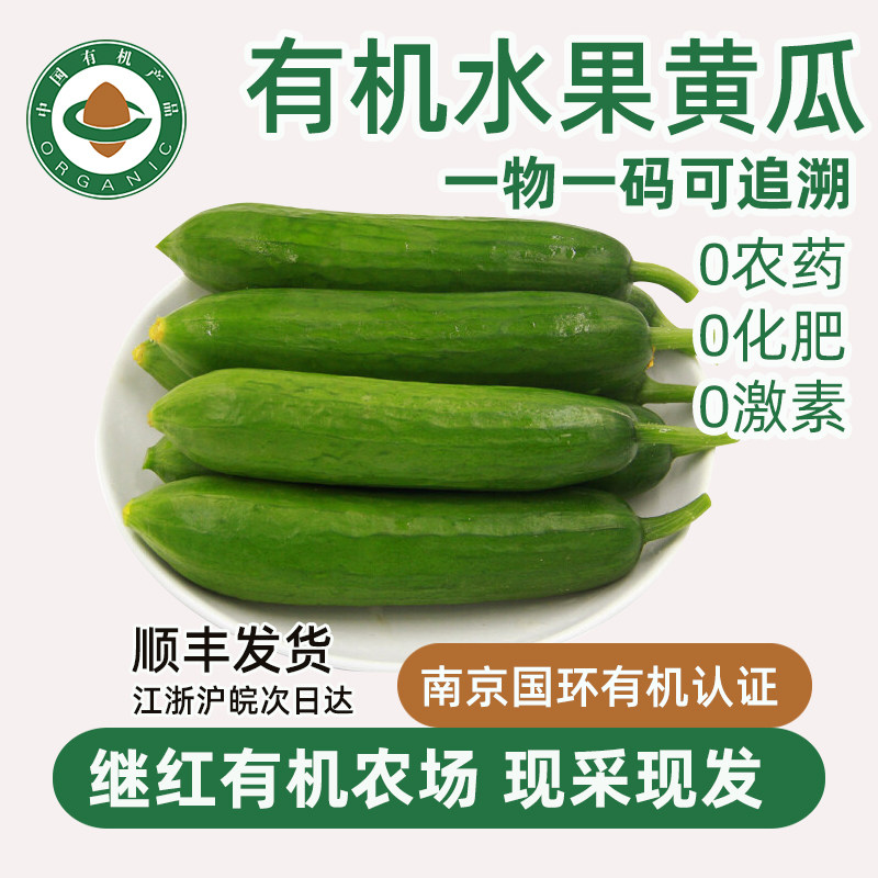南京继红有机农场有机水果黄瓜新鲜当季蔬菜配送沙拉新鲜现摘现发