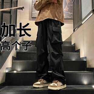 高个子加长男裤190cm春季户外工装裤男生瘦高山骑车裤子冲锋裤