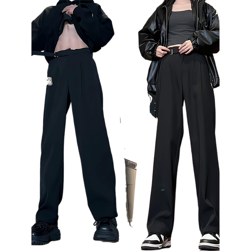 那不勒斯廓尔喀西裤垂坠感高级感痞帅裤子秋季男款微喇痞帅西装裤