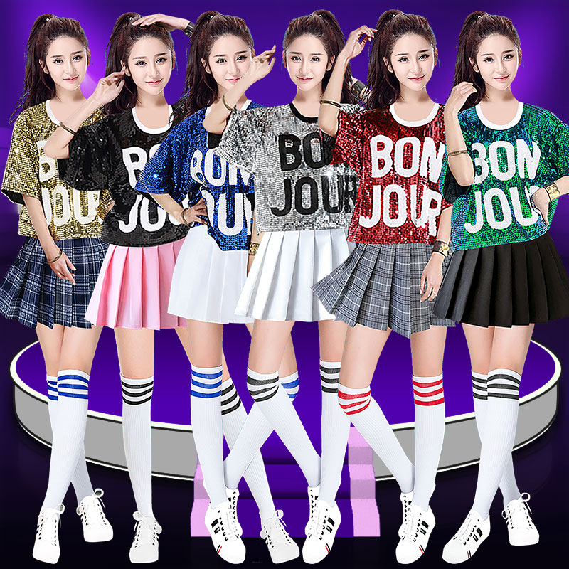 新款服装练功嘻哈啦啦操爵士舞