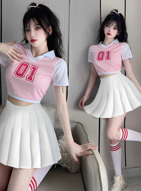 学生拉拉队演出服韩版健美操服