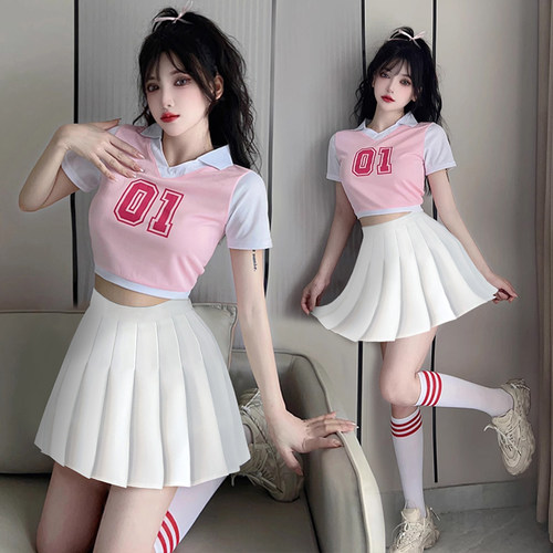 学生拉拉队演出服韩版健美操服