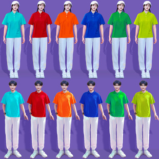 大学生糖果色广播操班服团体成人校服中学生运动会啦啦队比赛服装