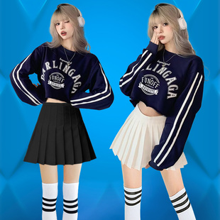 年会啦啦队服装女团啦啦操成人学生爵士舞蹈团体元旦表演出服套装