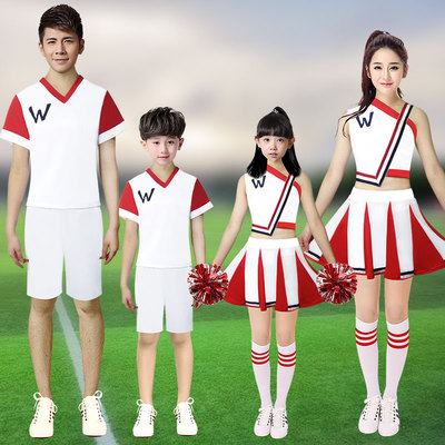 成人啦啦队演出服初高中小学生运动会啦啦操儿童爵士舞蹈表演服装