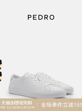 PEDRO小白鞋ICON男系带休闲平跟运动板鞋PM1-76210193-2