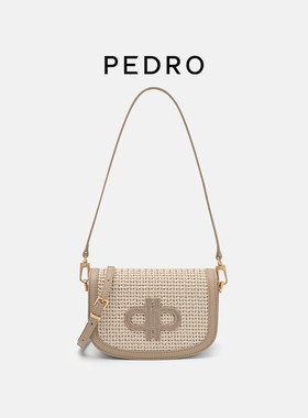 PEDRO编织马鞍包26夏季新款女包时尚纯色斜挎腋下包PW2-75210151
