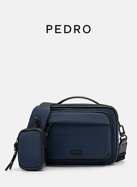 PEDRO斜挎包新款男士零钱包装饰宽肩带男包PM2-26320134-2