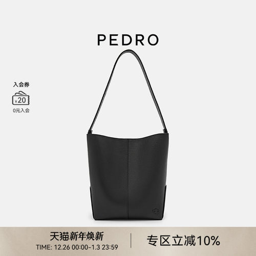 PEDRO水桶包25冬季女包hobo包托特包单肩包PW2-35060028
