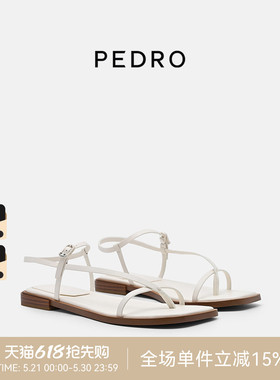 PEDRO平底凉鞋26夏季新款南风岸系列细带凉鞋PW1-65480028