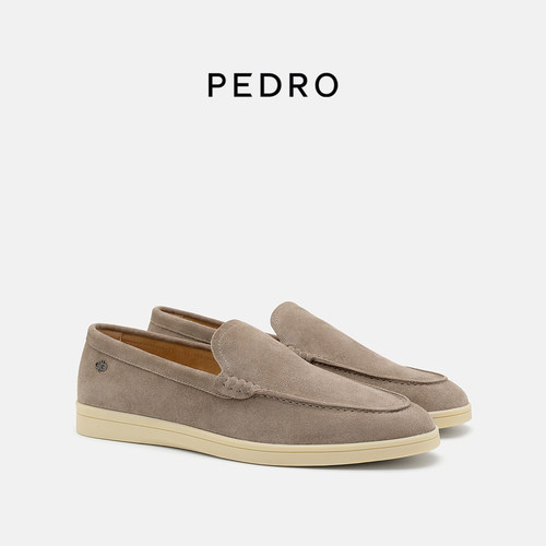 PEDRO牛皮乐福鞋25冬季新款男士低帮舒适休闲鞋PM1-66210004