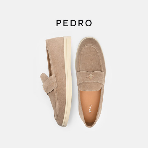 PEDRO羊皮绒面乐福鞋单鞋