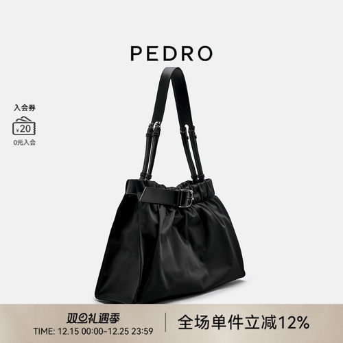 PEDRO褶皱托特包旅行袋