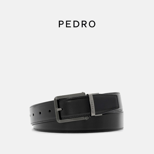 PEDRO男士针扣皮带26夏季新款牛皮腰带商务风PM3-15940298-1