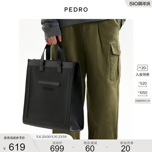 PEDRO大容量托特包春季 26320180 拼色手提包电脑包单肩包PM2 男士