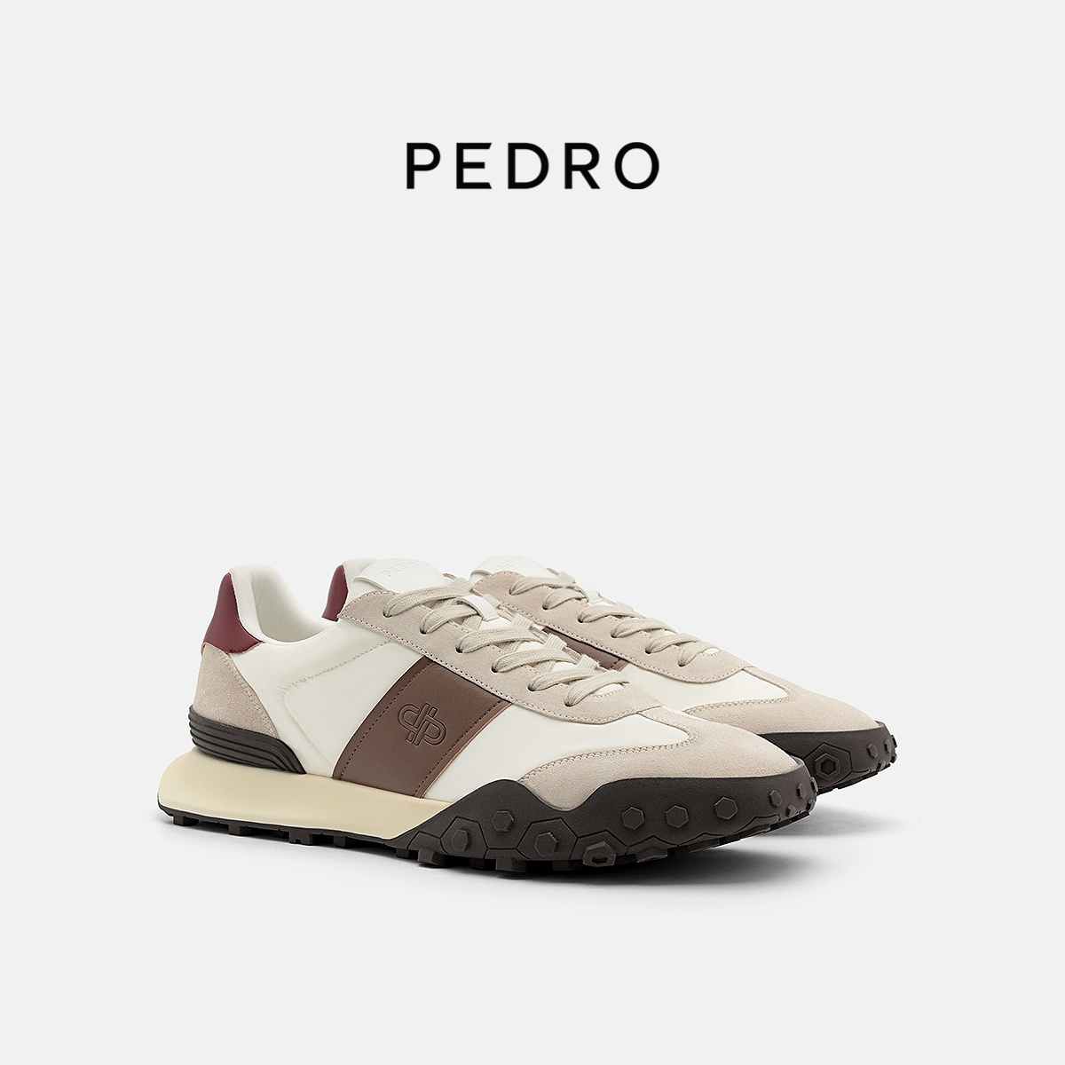 PEDRO德训鞋25冬季新款男士拼色运动休闲鞋PM1-76210279