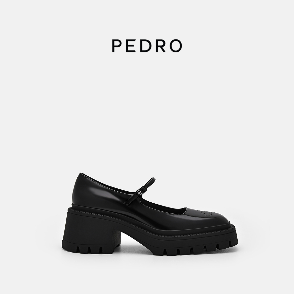PEDRO牛皮ICON系列厚底玛丽珍春季新款女士单鞋皮鞋PW1-26760113