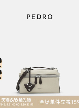 PEDRO牛皮斜挎包春季麂致系列拉链女包小方包PW2-75210181