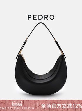 PEDRO牛角包26夏季hobo女包漫姿系列月亮包单肩包PW2-75210193