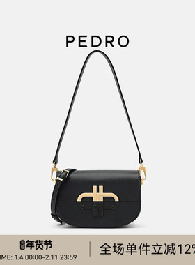 PEDRO牛皮腋下包女包ICON马鞍包单肩斜挎包PW2-75210151