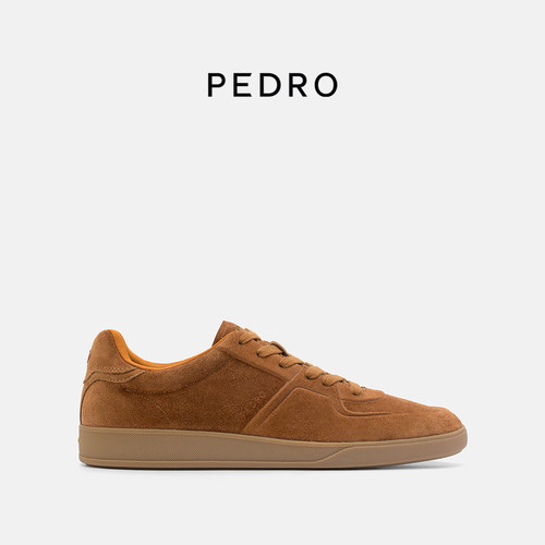 PEDRO舒适板鞋绒面男鞋系带平底休闲鞋PM1-76210280