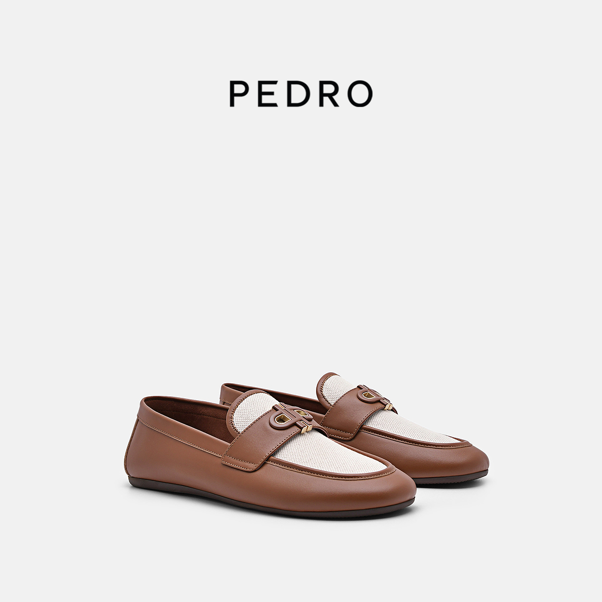 PEDRO复古牛皮乐福鞋女鞋