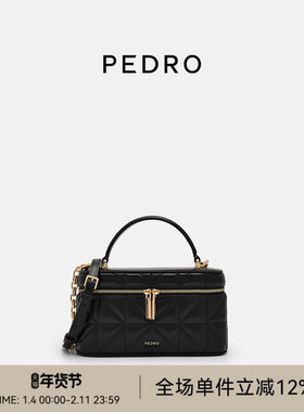 PEDRO幻梦系列盒子包拉链女包单肩包斜挎小方包PW2-75940006-2