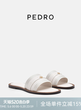 PEDRO圆头拖鞋ICON系列春夏新款舒适简约平底拖鞋PW1-65110093