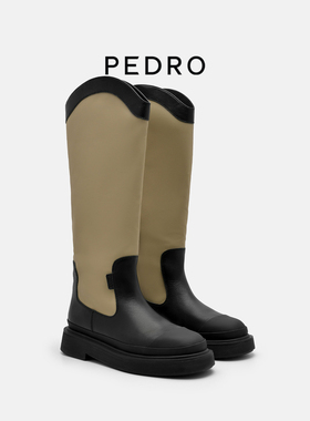 PEDRO骑士靴女士长筒靴高筒靴瘦腿靴PW1-16680008