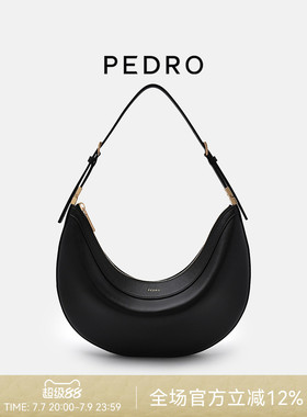 PEDRO牛角包26夏季hobo女包漫姿系列月亮包单肩包PW2-75210193