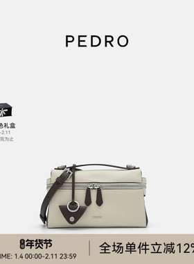 PEDRO牛皮斜挎包25秋季麂致系列拉链小方包PW2-75210181