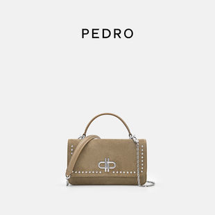 PEDRO牛皮斜挎包25秋季 35940023 新款 女士ICON手机包链条包PW4