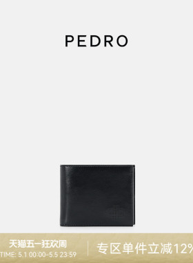 PEDRO牛皮相片位钱包ICON简约多卡位钱夹男士礼物PM4-15940264