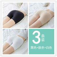 Plus Size Ice Silk Seamless Shorts for Women Summer Anti-Exposure thumbnail 4