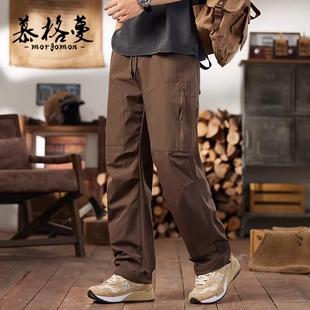 工装裤男2026春秋季新款美式复古直筒可穿户外伞兵裤休闲长裤子男