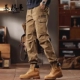 新款 美式 重磅复古宽松潮牌休闲裤 工装 男士 子男春秋季 户外束脚裤 裤