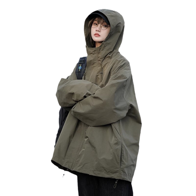 冲锋衣女春秋冬新款防风衣工装