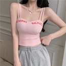 内搭外穿文胸一体打底网红爆款 美背内衣吊带背心女夏季 带胸垫上衣