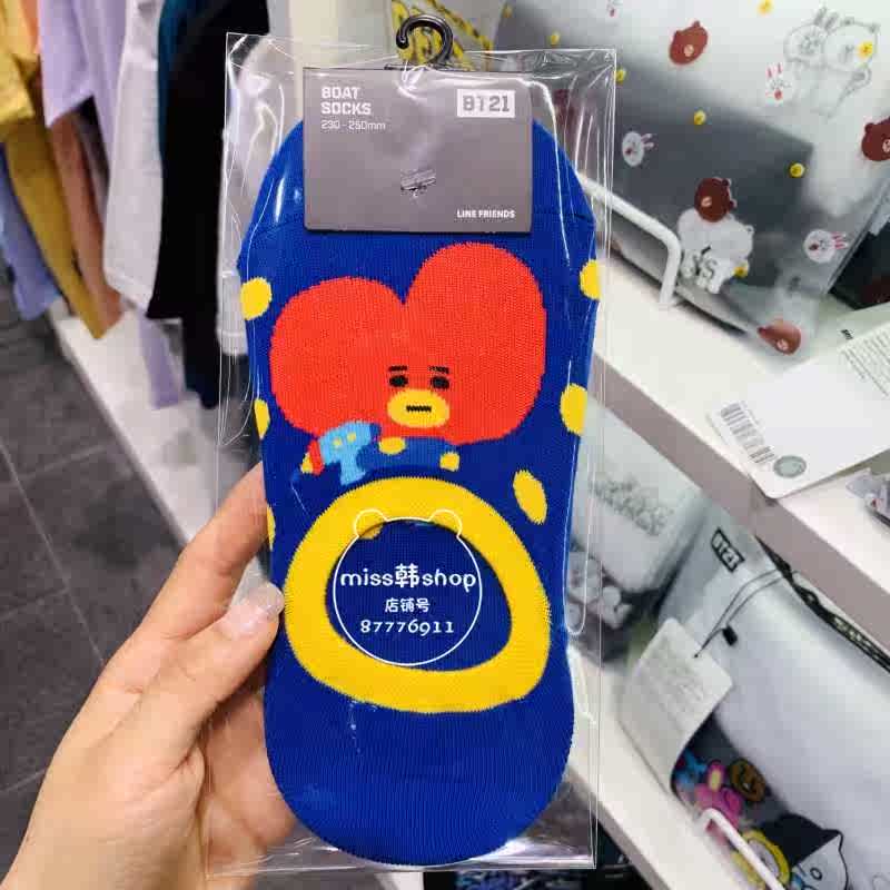 2019新款韩国BTS防弹少年团BT21女款船袜袜浅口袜时尚舒适|msdalam kategori Pakaian Dalam/seluar dalam lelaki/tracksuit, Sock/bottoming stoking/stoking/kaki sarung kaki - dari Buy2taobao.com untuk memberikan perkhidmatan ejen Taobao profesional membeli