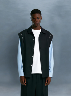 BCFR美式春秋宽松衬衣潮牌休闲衬衫