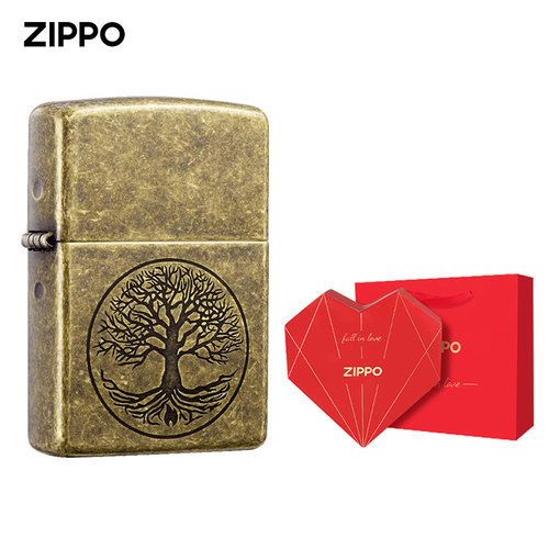 zippo打火机正品古老的生命送礼