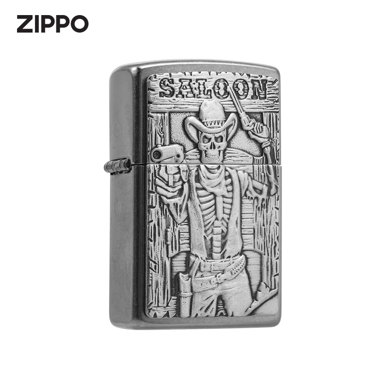 zippo旗舰店骷髅牛仔正品送礼