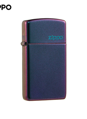 ZIPPO官方旗舰店纤巧幻彩商标防风煤油打火机49267ZL美版原版在册