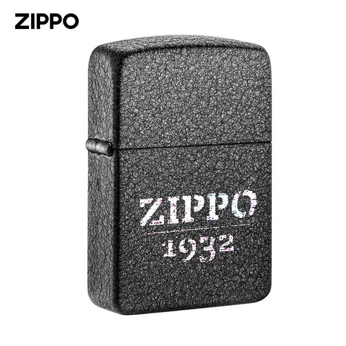 ZIPPO黑裂漆1932纪念打火机送礼