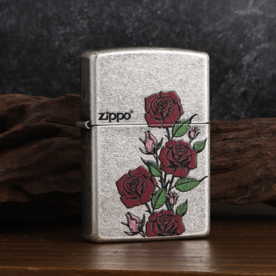 ZIPPO打火机之宝防风煤油热恋爱情玫瑰 送男友情人节收藏生日礼物