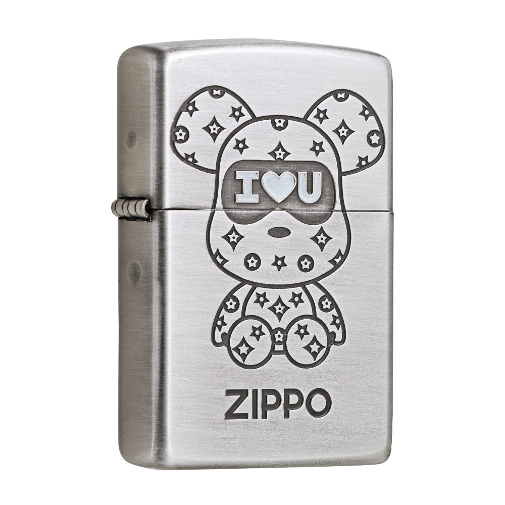 ZIPPO官方旗舰店防风煤油打火机正品夜光告白熊之宝打火机送男友