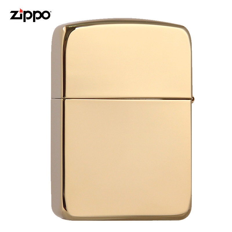 ZIPPO官方旗舰店镀钛金雅痞防风煤油打火机Z-1-20b韩版原版在册